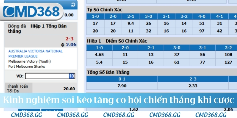Kinh nghiệm soi kèo tăng cơ hội chiến thắng khi đặt cược