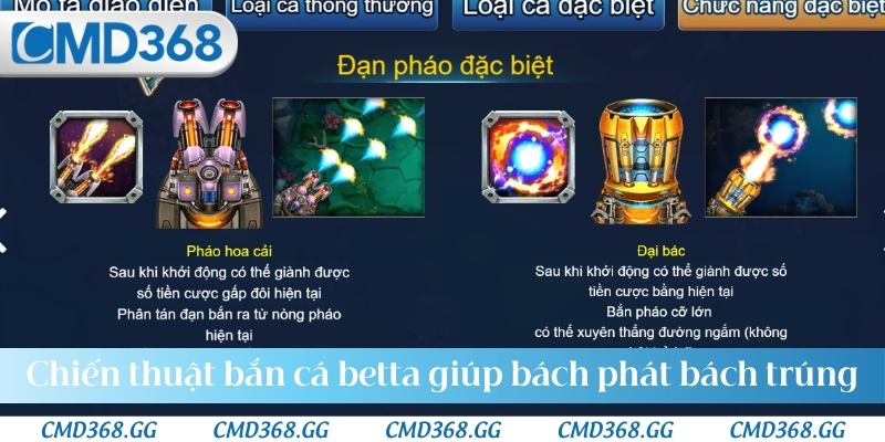 Chiến thuật bắn cá betta giúp bách phát bách trúng